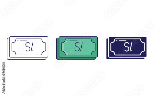 Outline Sol vector icon