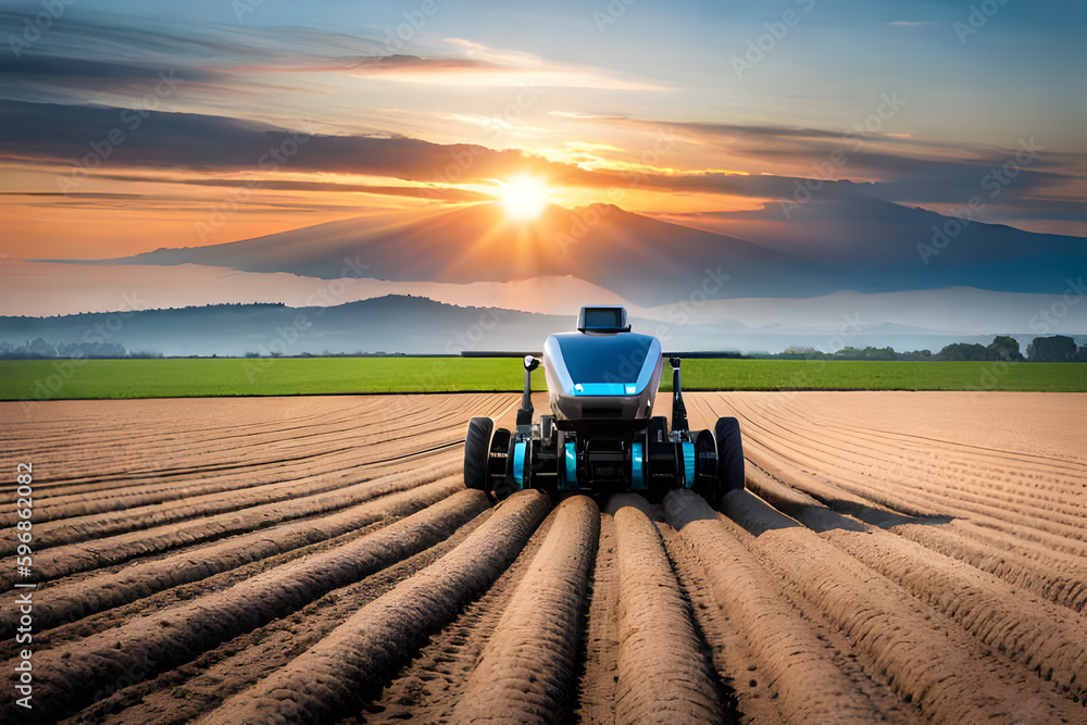 tractor in field tractor in field