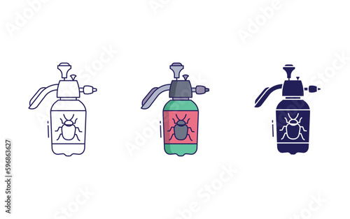 bug spray vector icon
