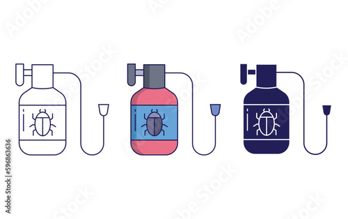 bug spray vector icon