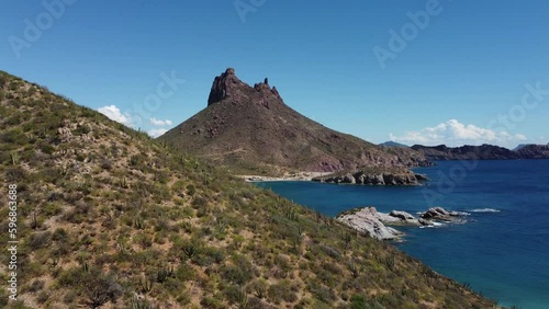 San carlos, Sonora. vista al cerro del Tetakawi  photo