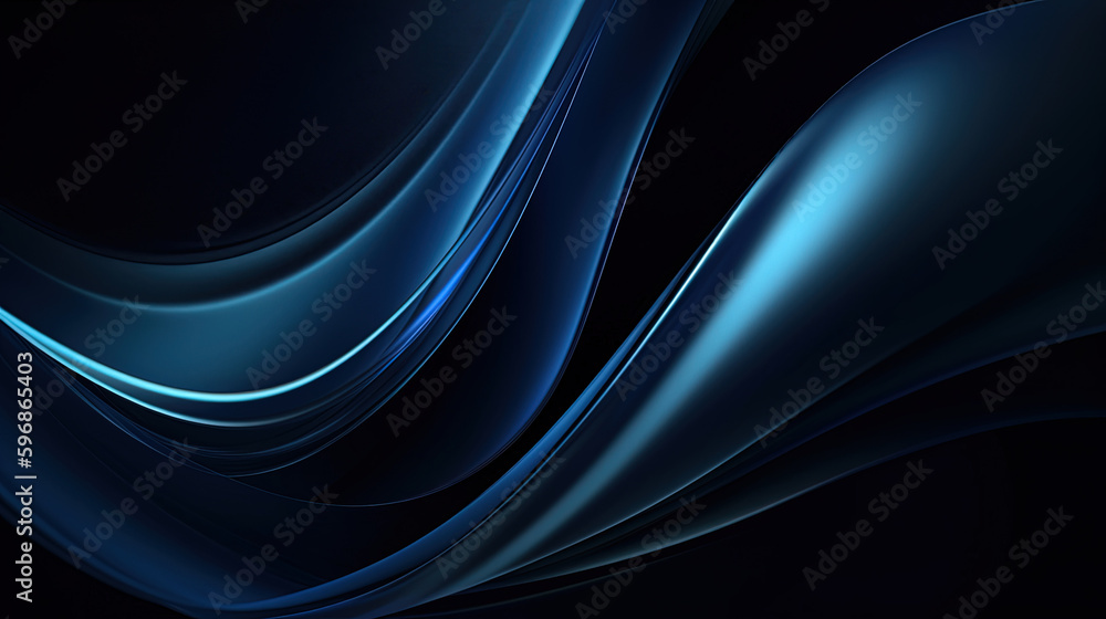 Naklejka premium abstract background with waves. Generative Ai