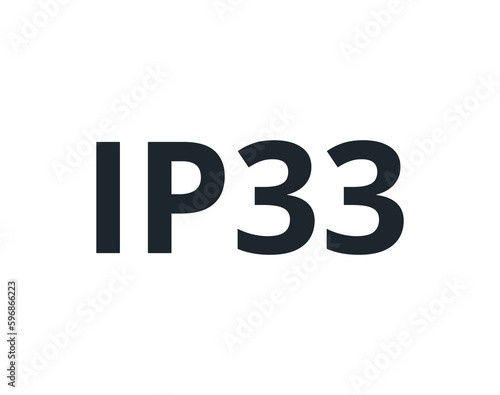 Protected against solid foreign objects IP33 Symbol. 