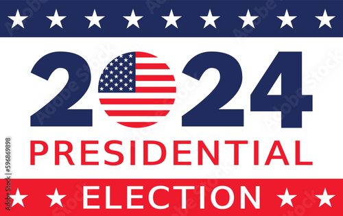 USA election 2024 vector background