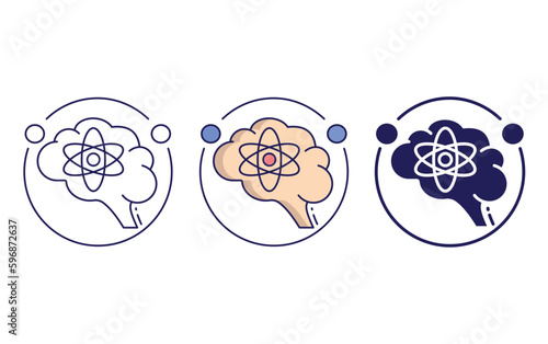 neurophysics vector icon