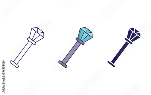 Outline Stud vector icon
