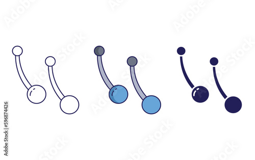 Outline Studs vector icon