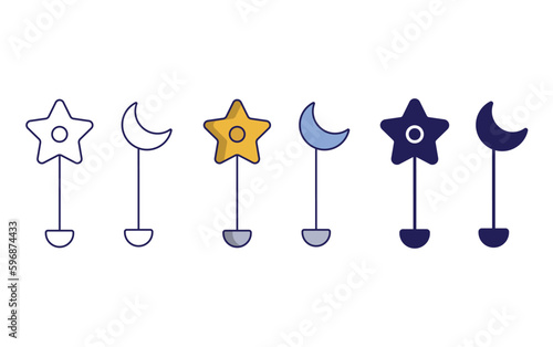 Outline Studs vector icon