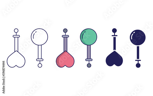 Outline Studs vector icon