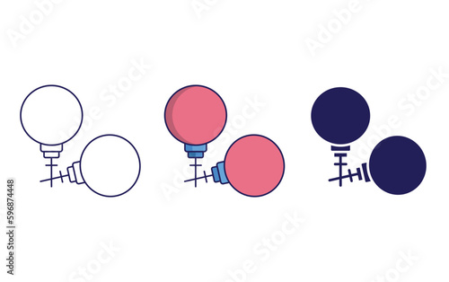 Outline Studs vector icon