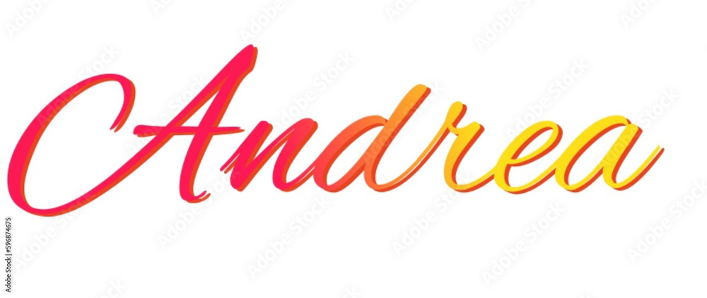 Andrea - red and yellow color - female name - ideal for websites, emails, presentations, greetings, banners, cards, books, t-shirt, sweatshirt, prints
Andrea - red and yellow color - female name - ideal for websites, emails, presentations, greetings, banners, cards, books, t-shirt, sweatshirt, prints