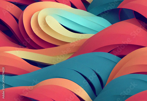Seamless Quilled Paper Art