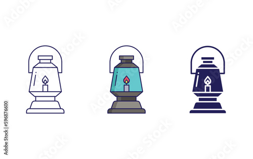 Lantern vector icon