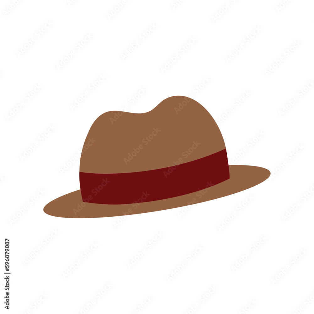 Isolated trendy fashion hipster hat icon Vector Isolated trendy fashion hipster hat icon Vector