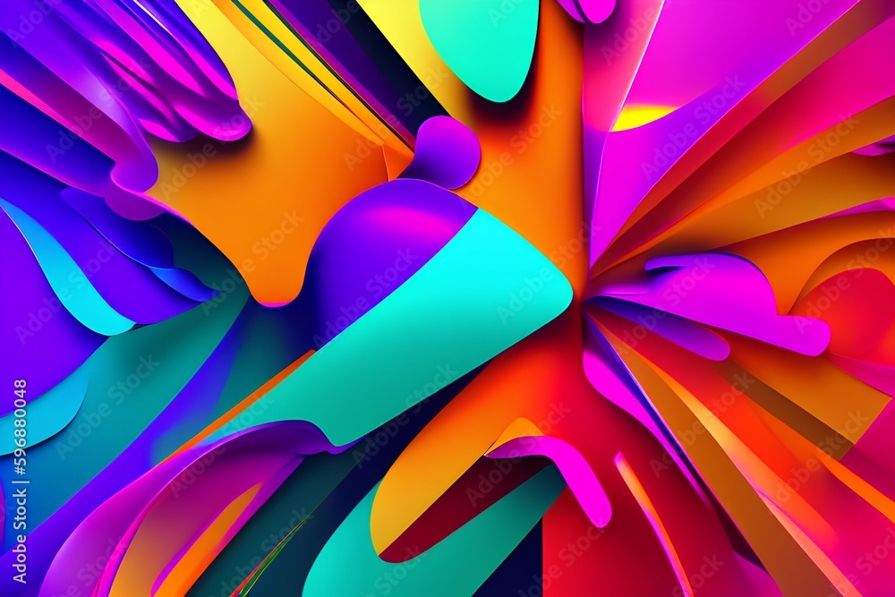 Abstract colored background - generative ai