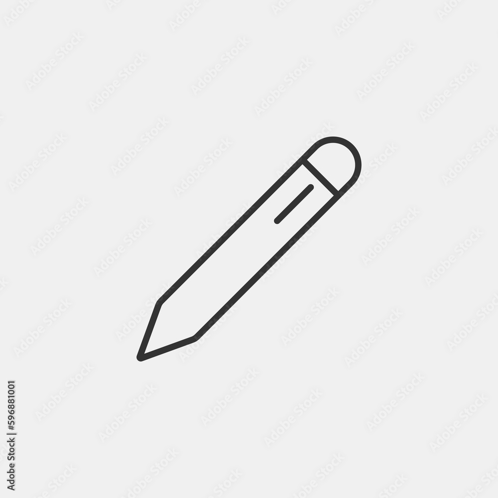 Pen vector icon illustration sign Pen vector icon illustration sign