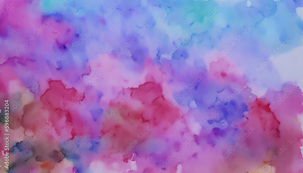 Bright Abstract watercolor drawing on a paper image. Watercolor background for textured backgrounds and web banners design. Generative AI