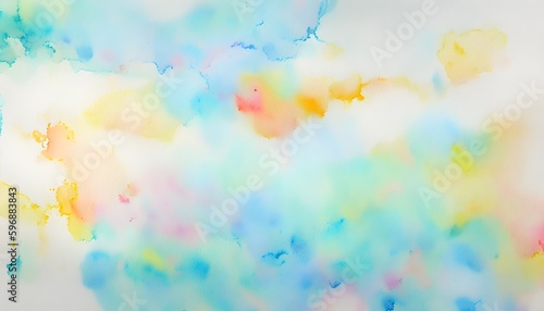 Bright Abstract watercolor drawing on a paper image. Watercolor background for textured backgrounds and web banners design. Generative AI © 360VP
