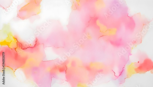 Bright Abstract watercolor drawing on a paper image. Watercolor background for textured backgrounds and web banners design. Generative AI