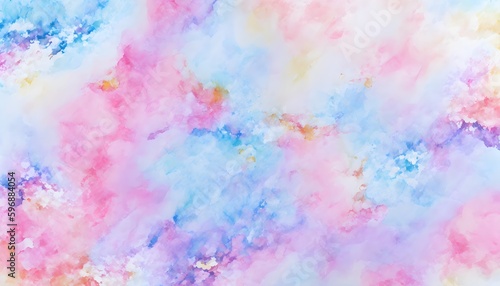 Bright Abstract watercolor drawing on a paper image. Watercolor background for textured backgrounds and web banners design. Generative AI © 360VP