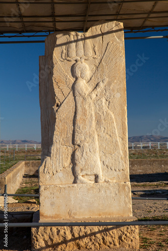 Obraz na plátne Bas-relief in Achaemenid Palace of Cyrus, Pasargadae, Iran