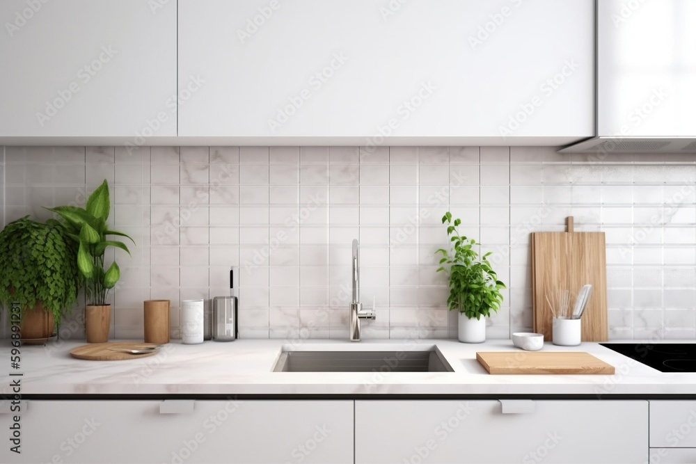 Fototapeta premium modern kitchen interior