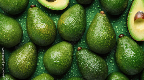 Illustration of avocados.
