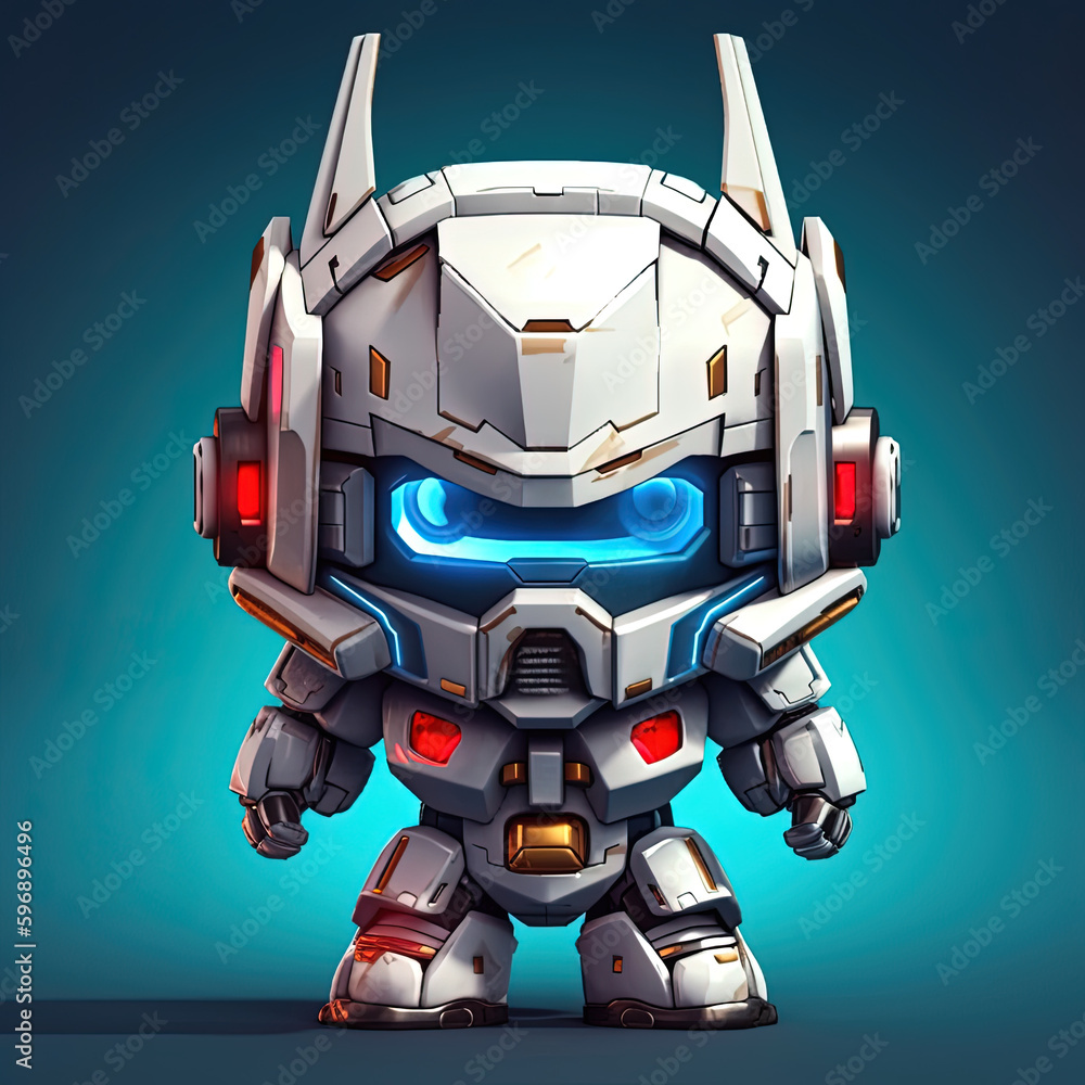 Fototapeta premium Cute creatures illustration. Generative AI.