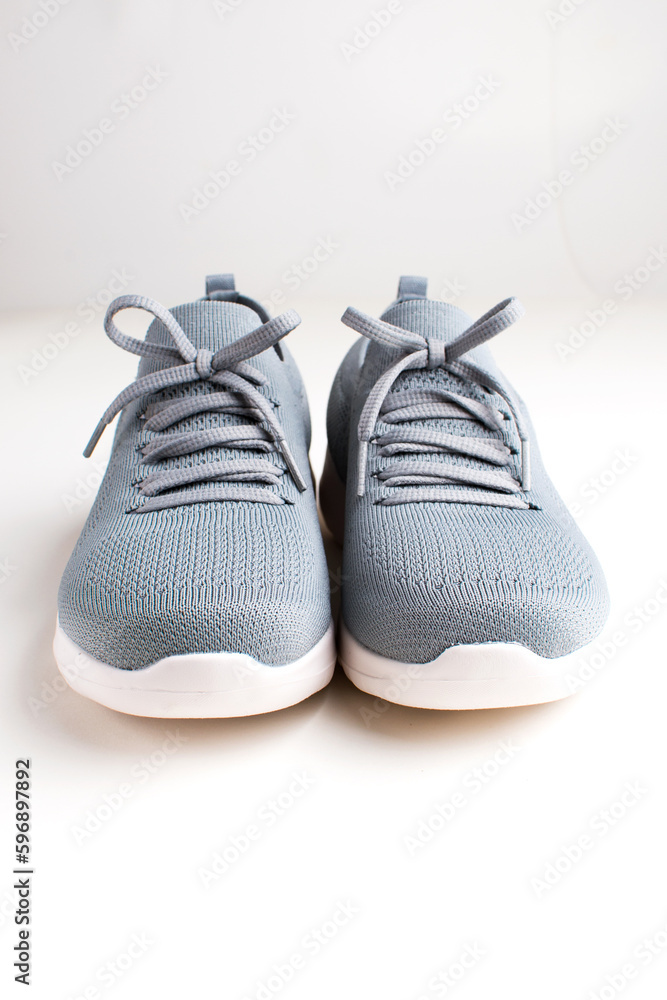 women's walking light sneakers on a white background. women's walking light sneakers on a white background.