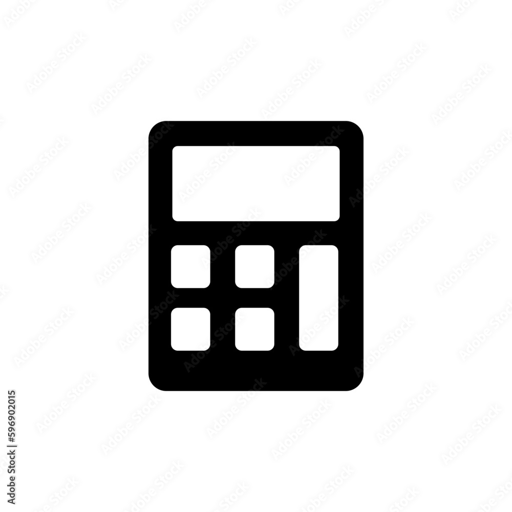 Calculator icon vector. math icon. finances sign Calculator icon vector. math icon. finances sign