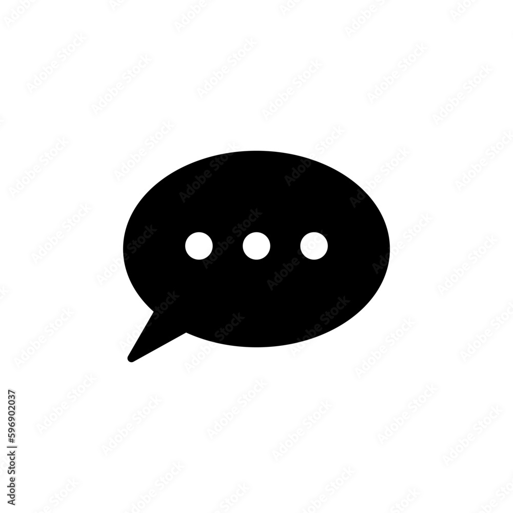 Chat icon vector. Chat Icon in trendy flat style isolated. Speech bubble symbol for web design Chat icon vector. Chat Icon in trendy flat style isolated. Speech bubble symbol for web design