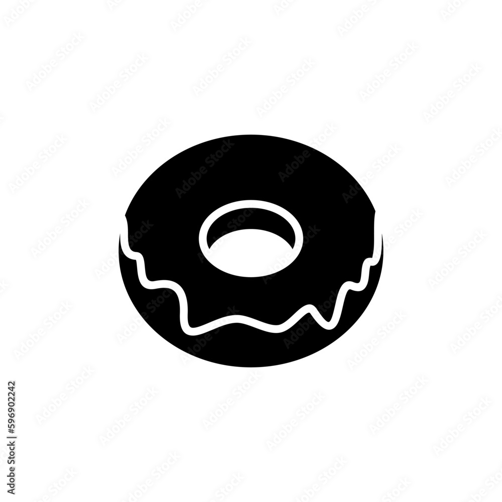 Donut icon vector. doughnut icon. donut logo Donut icon vector. doughnut icon. donut logo