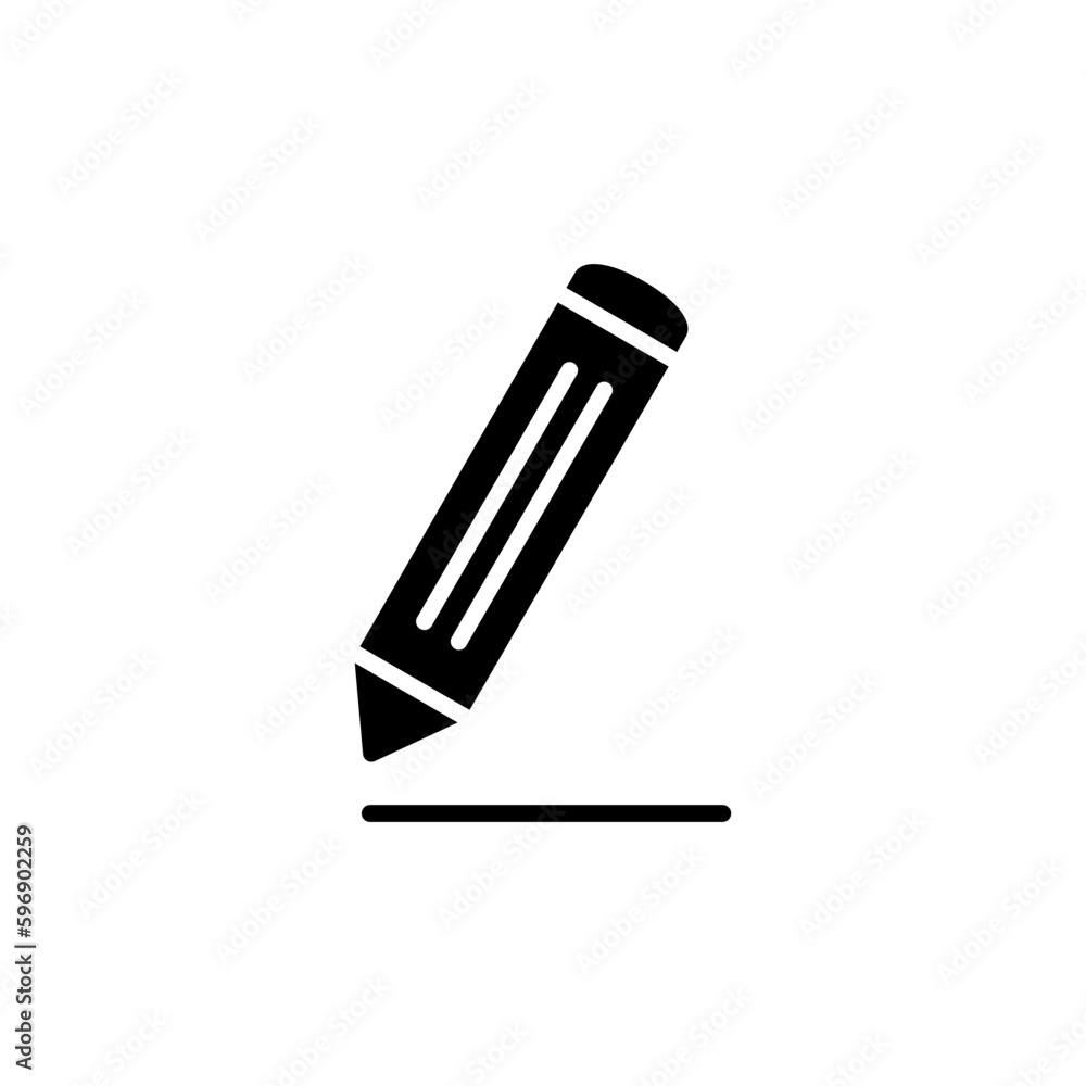 Edit icon vector. edit document sign and symbol. pencil Edit icon vector. edit document sign and symbol. pencil