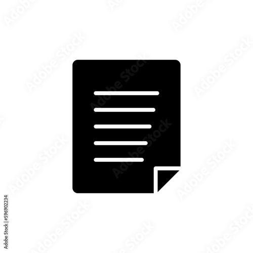 Document icon vector. Paper icon. File Icon © zo3listic