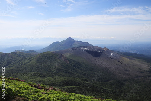 霧島山の美しい初夏の眺め
