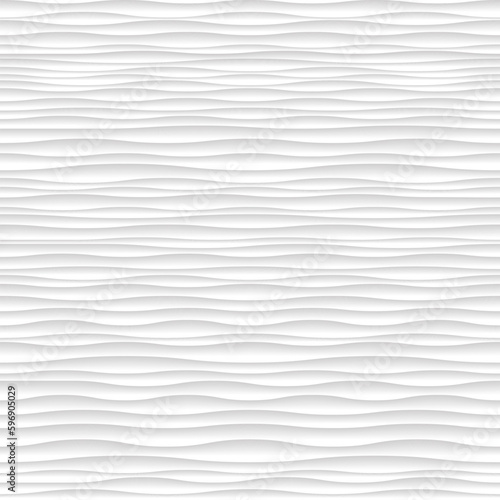 Fototapeta Naklejka Na Ścianę i Meble -  Design 3d waves geometric white background cover wallpaper background