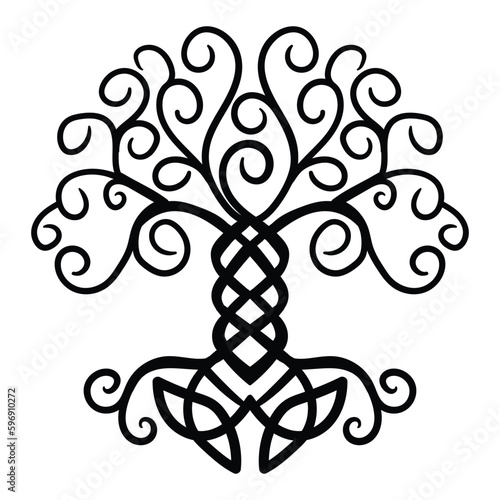 Tree of Life , Yggdrasil vector	

