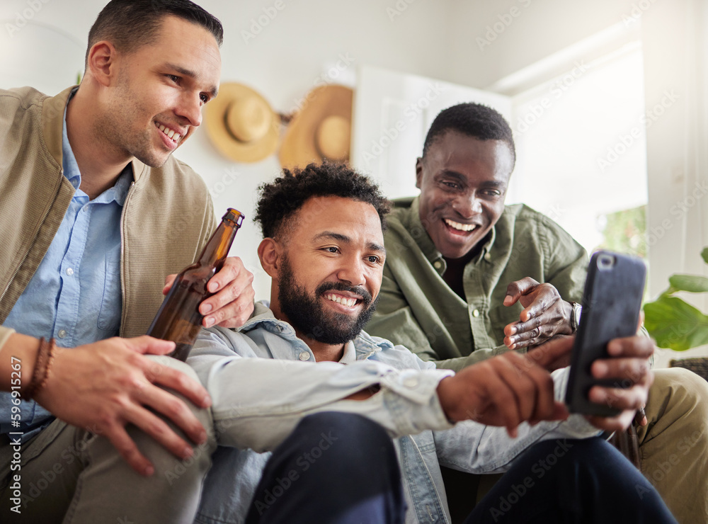 This is the girl Ive been talking to. Shot of a three male friends looking at something on a cellphone together. This is the girl Ive been talking to. Shot of a three male friends looking at something on a cellphone together.
