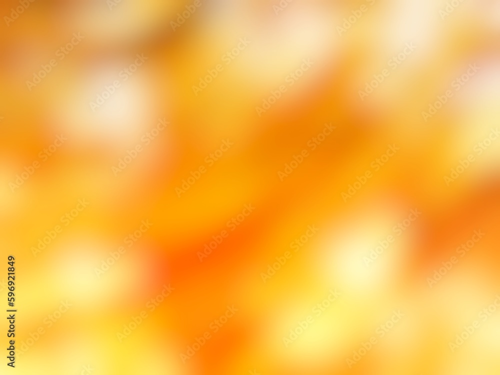 Abstract blur background image of orange, yellow colors gradient used as an illustration. Designing posters or advertisements.