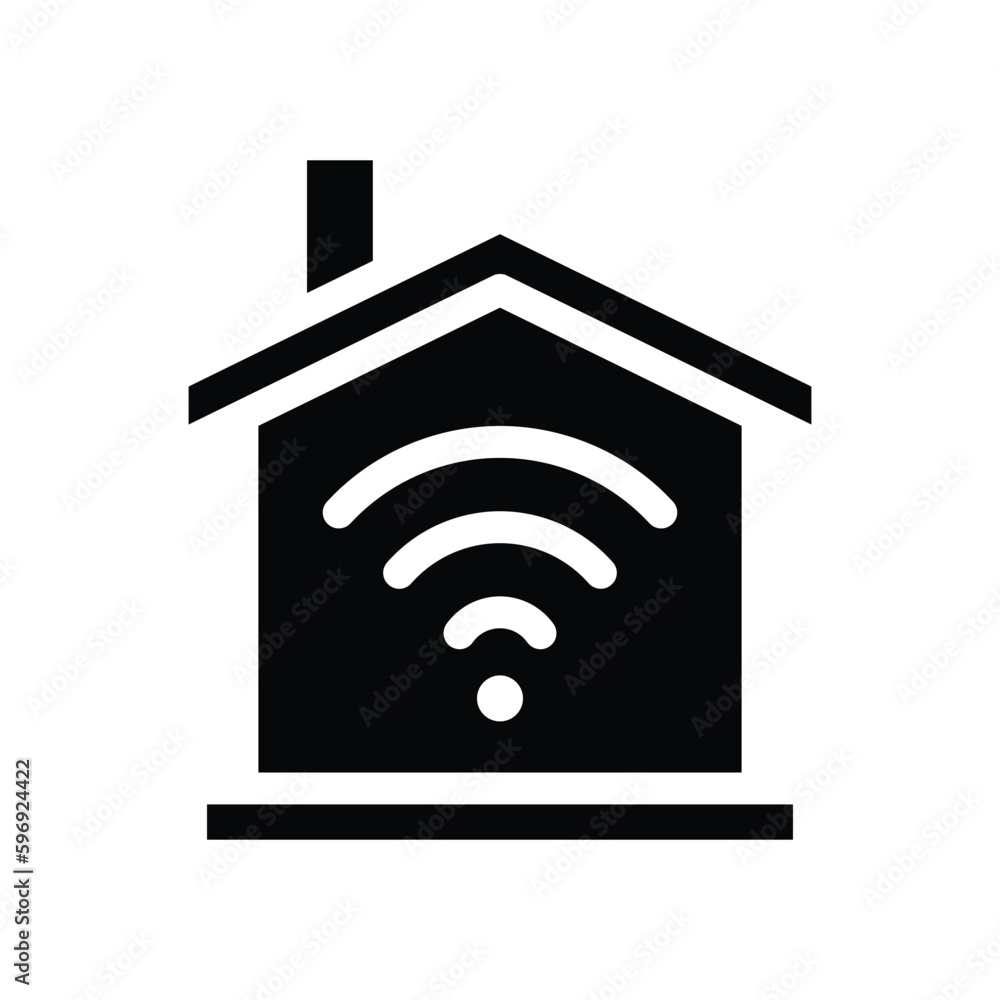 smarthome glyph icon illustration vector graphic smarthome glyph icon illustration vector graphic