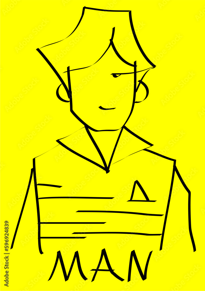 symbol, figure, man, using lines to create images, used in graphics symbol, figure, man, using lines to create images, used in graphics