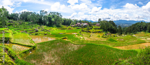 traditional village of tana toraja land, indonesia photo