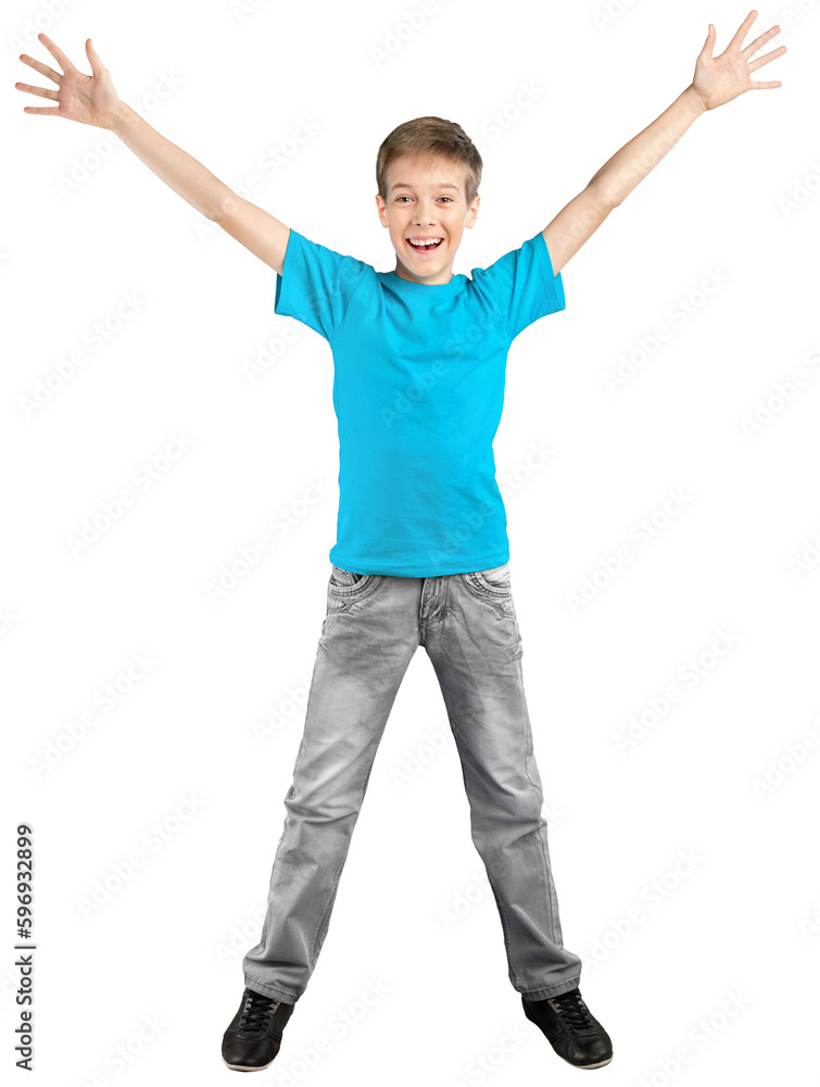 Young Kid Jumping for Joy Young Kid Jumping for Joy