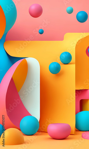 vertical abstract background summer colors