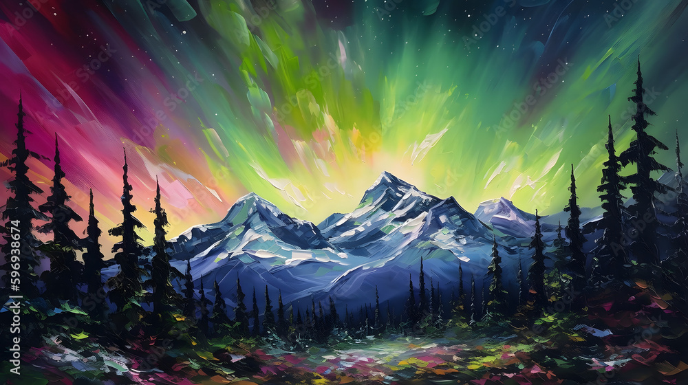 綺麗なオーロラと自然 No.006 | Beautiful Northern Lights and Nature Generative AI 綺麗なオーロラと自然 No.006 | Beautiful Northern Lights and Nature Generative AI