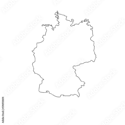 ドイツ地図 一筆書き