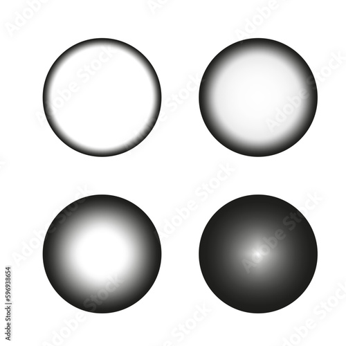 gray balls gradient. Modern art graphic. Design element. Vector illustration.