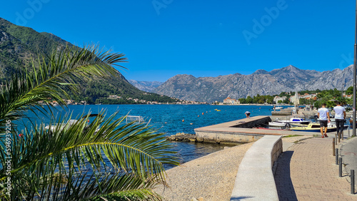 Exploration from land and water of the Bay of Kotor on the Adriatic Sea  Montenegro