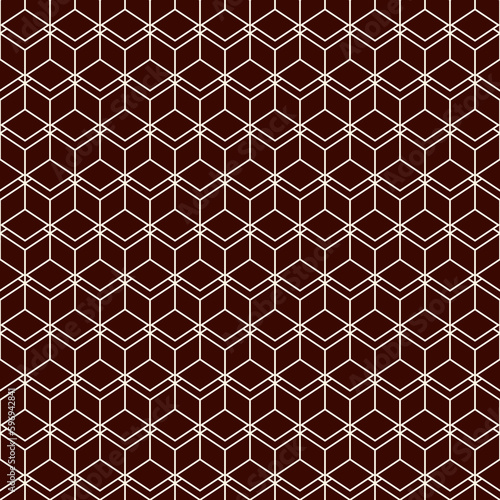 Repeated diamonds background. Geometric seamless pattern with polygons tessellation. Rhombuses and lozenges motif.