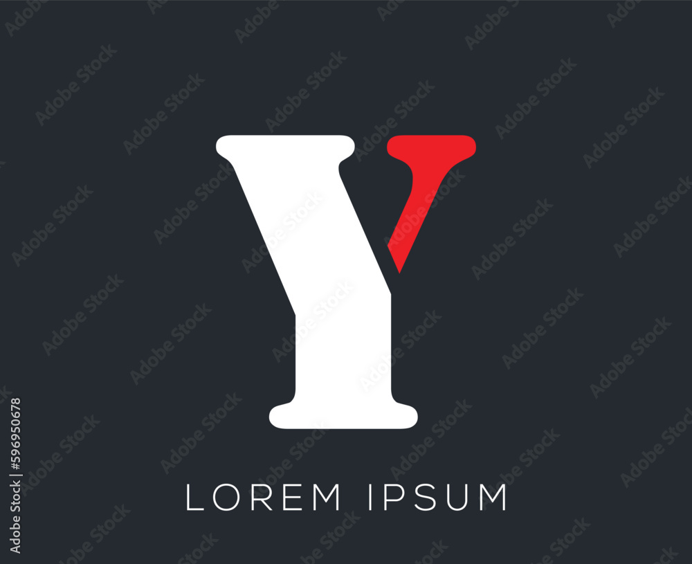 Initial Alphabet 'Y' Logo Design Template Initial Alphabet 'Y' Logo Design Template